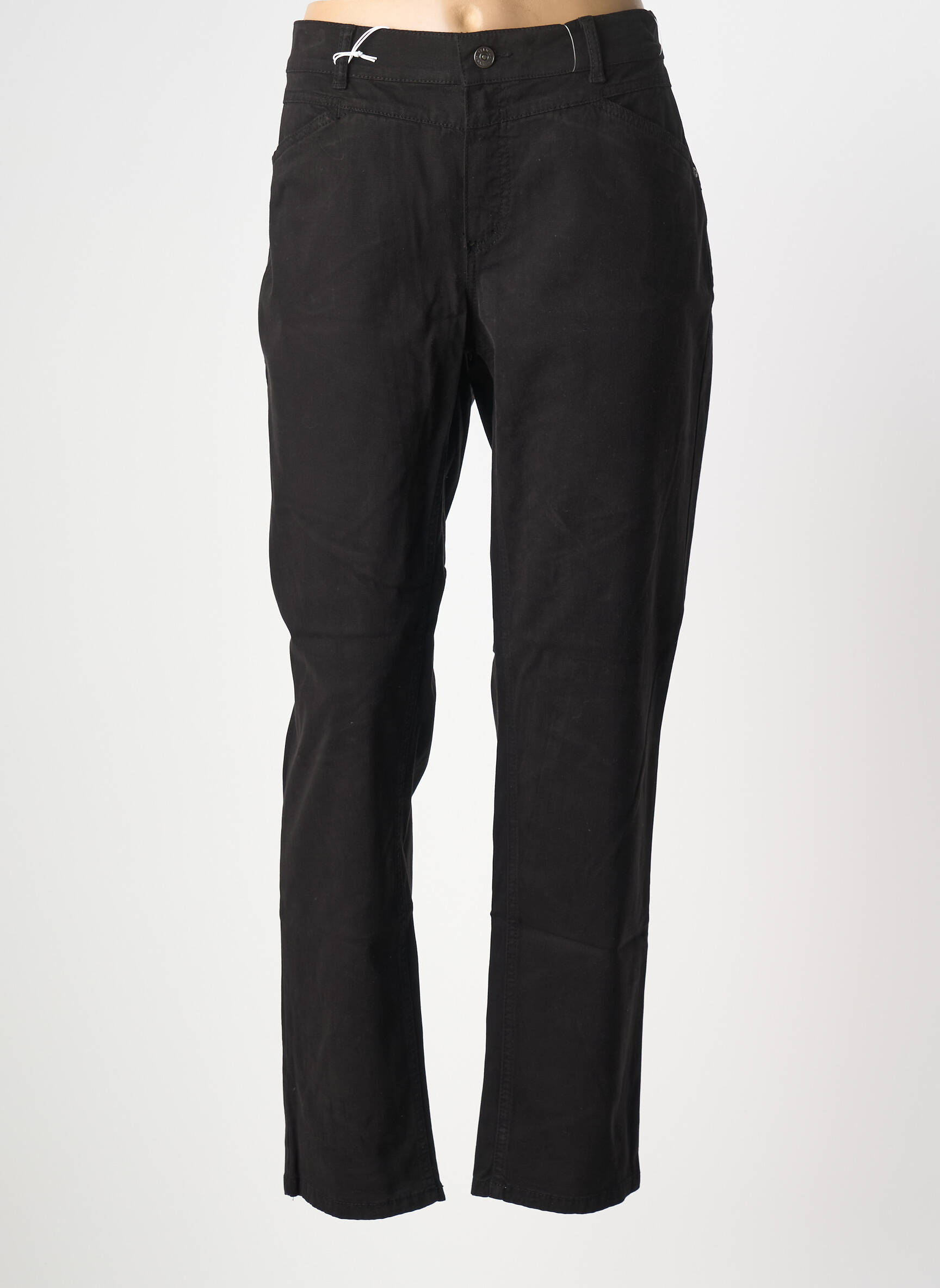Pantalon slim stretch taille normale noir ANNA MONTANA femme