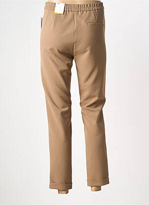Pantalon 7/8 stretch taille normale marron FRANK WALDER femme