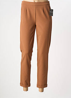 Pantalon 7/8 stretch taille normale marron FRANK WALDER femme
