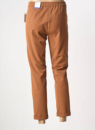 Pantalon 7/8 stretch taille normale marron FRANK WALDER femme