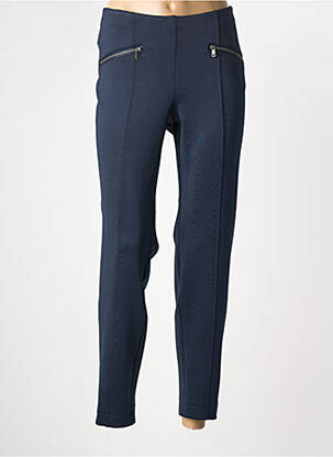 Pantalon slim taille élastique taille normale bleu BARBARA LEBEK femme