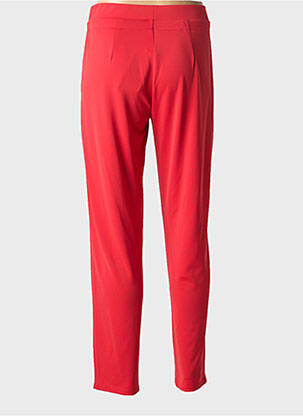 Pantalon slim taille élastique taille normale rouge BARBARA LEBEK femme