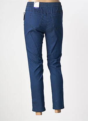 Pantalon 7/8 stretch taille normale bleu FRANK WALDER femme