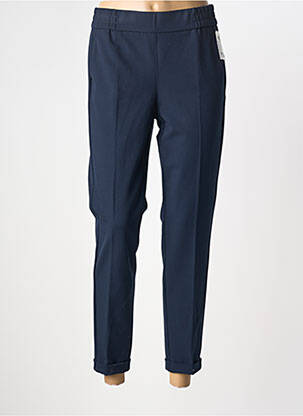 Pantalon 7/8 stretch taille normale bleu FRANK WALDER femme