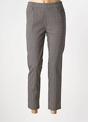 Pantalon 7/8 stretch taille normale noir FRANK WALDER femme