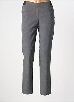 Pantalon droit stretch taille normale noir FRANK WALDER femme