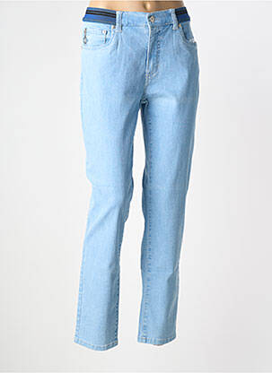 Jeans coupe slim stretch taille normale bleu ANNA MONTANA femme