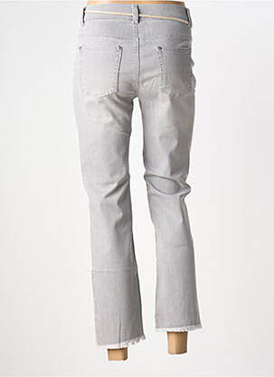 Pantalon 7/8 stretch taille normale gris ANNA MONTANA femme