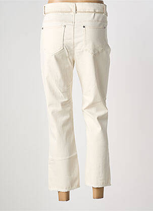 Pantalon 7/8 stretch taille normale beige ANNA MONTANA femme