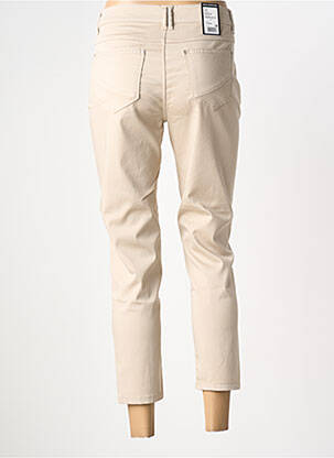 Pantalon 7/8 stretch taille normale beige ANNA MONTANA femme