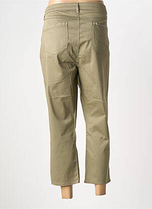 Pantalon 7/8 stretch taille normale vert GUY DUBOUIS femme
