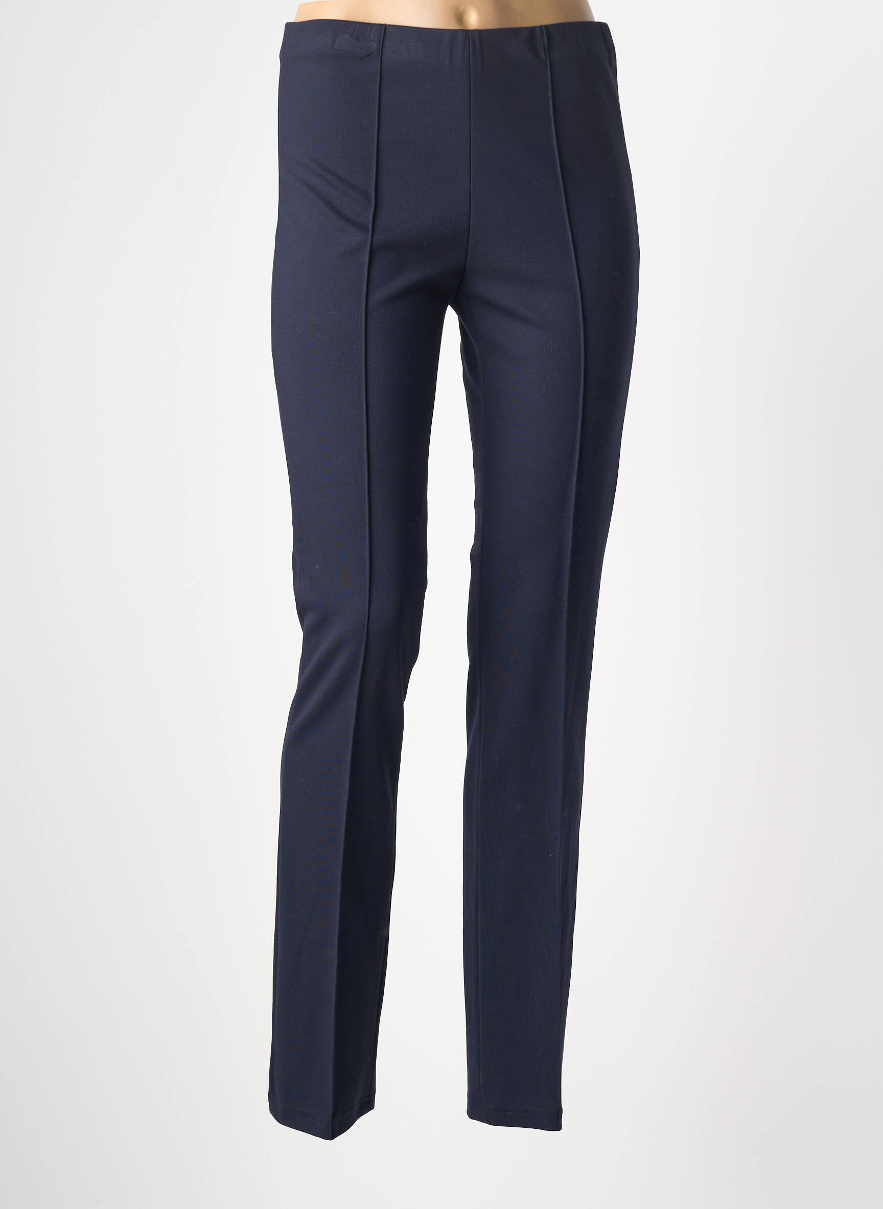 Pantalon slim taille élastique taille normale bleu BARBARA LEBEK femme
