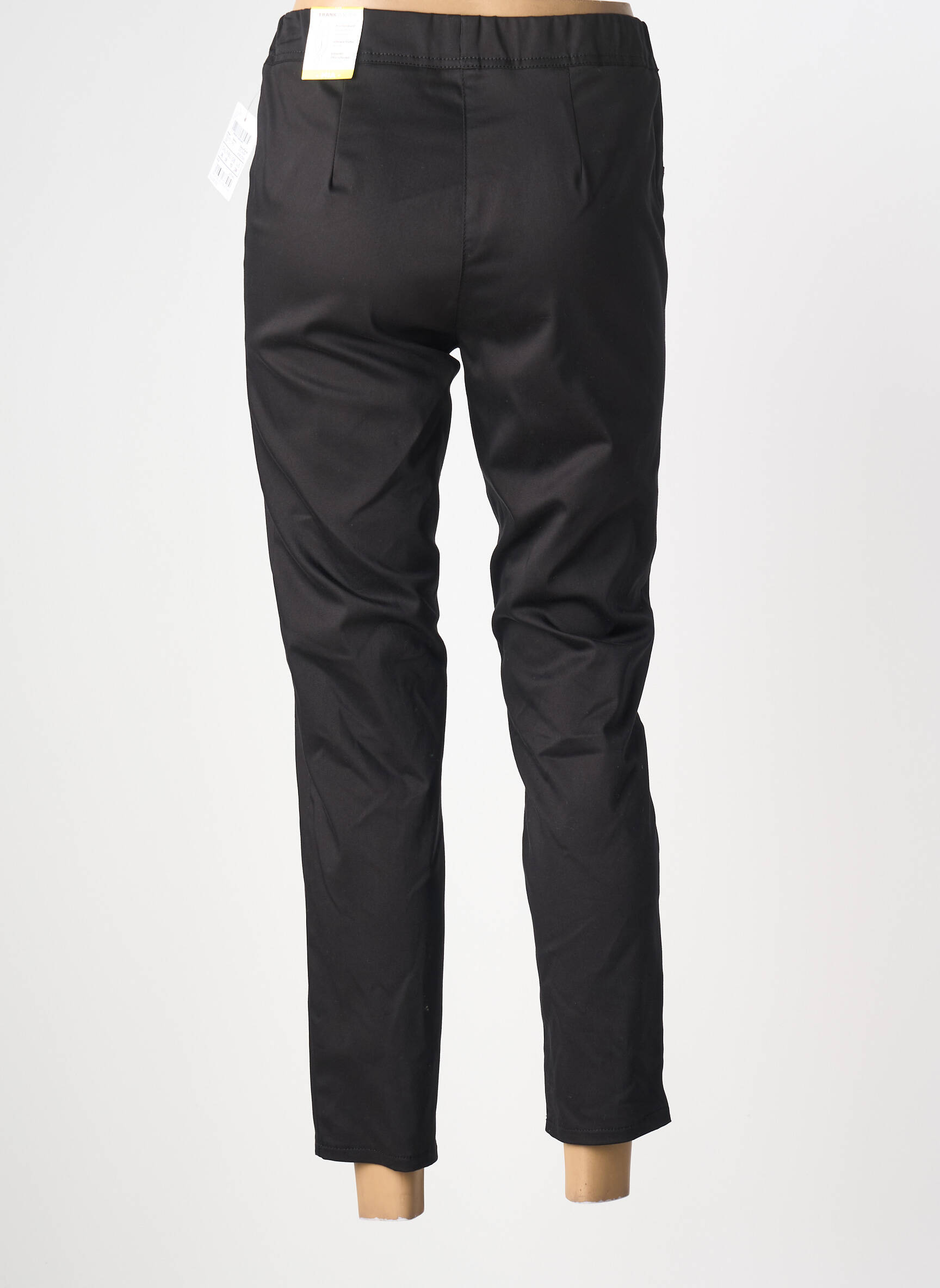 Pantalon 7/8 stretch taille normale noir FRANK WALDER femme