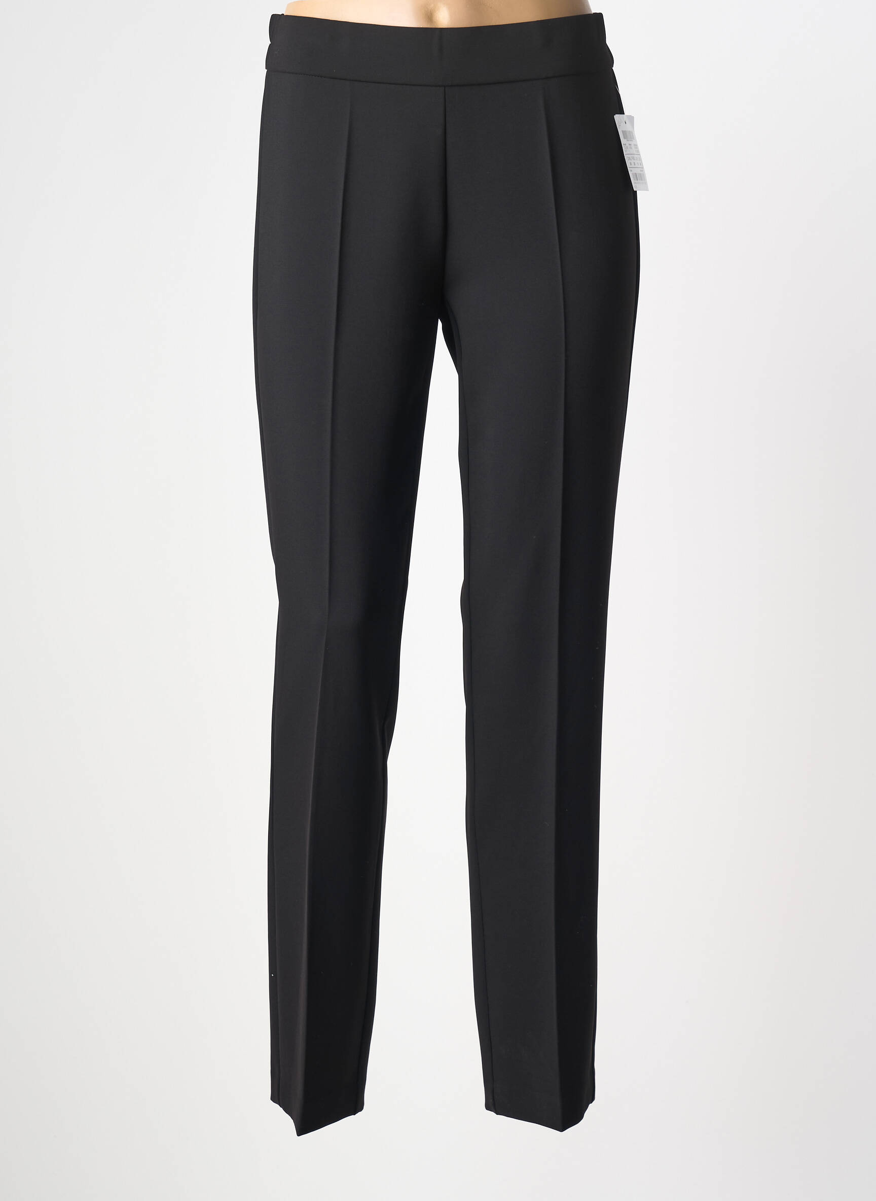 Pantalon slim taille élastique taille normale noir FRANK WALDER femme