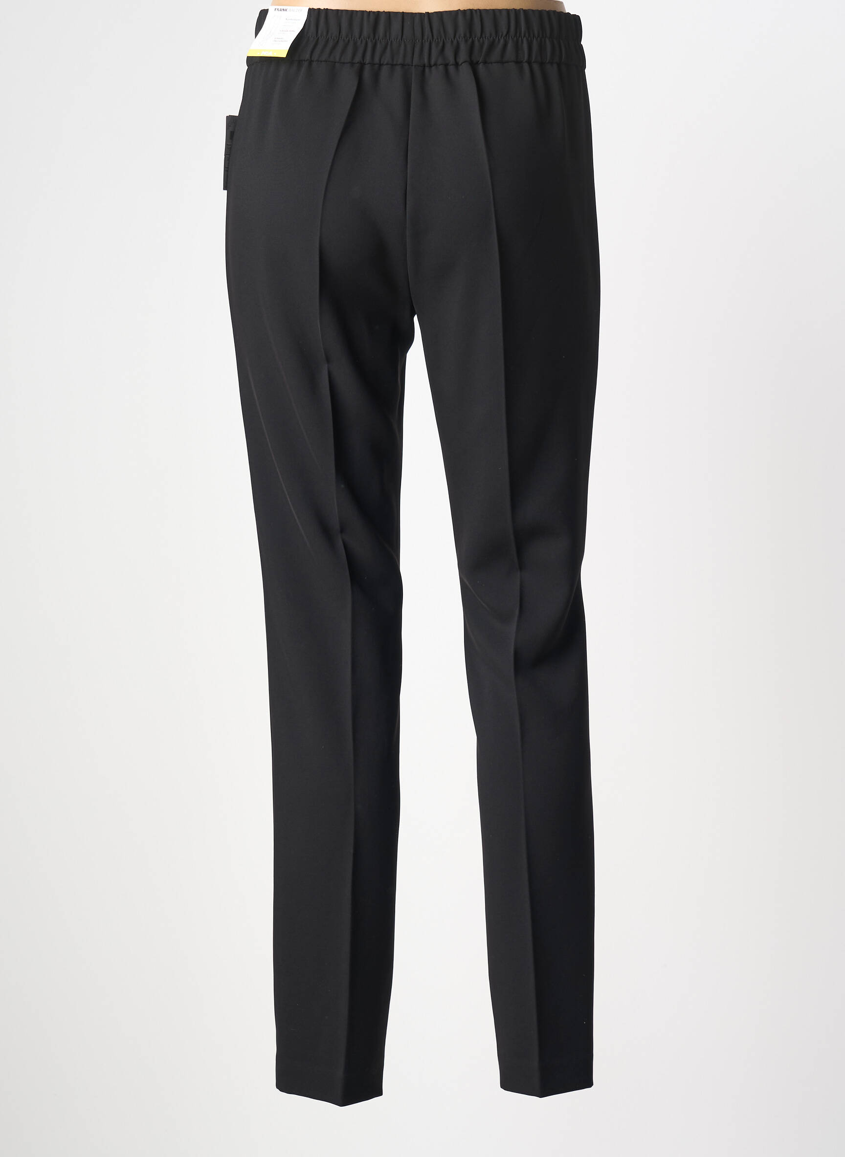 Pantalon slim taille élastique taille normale noir FRANK WALDER femme