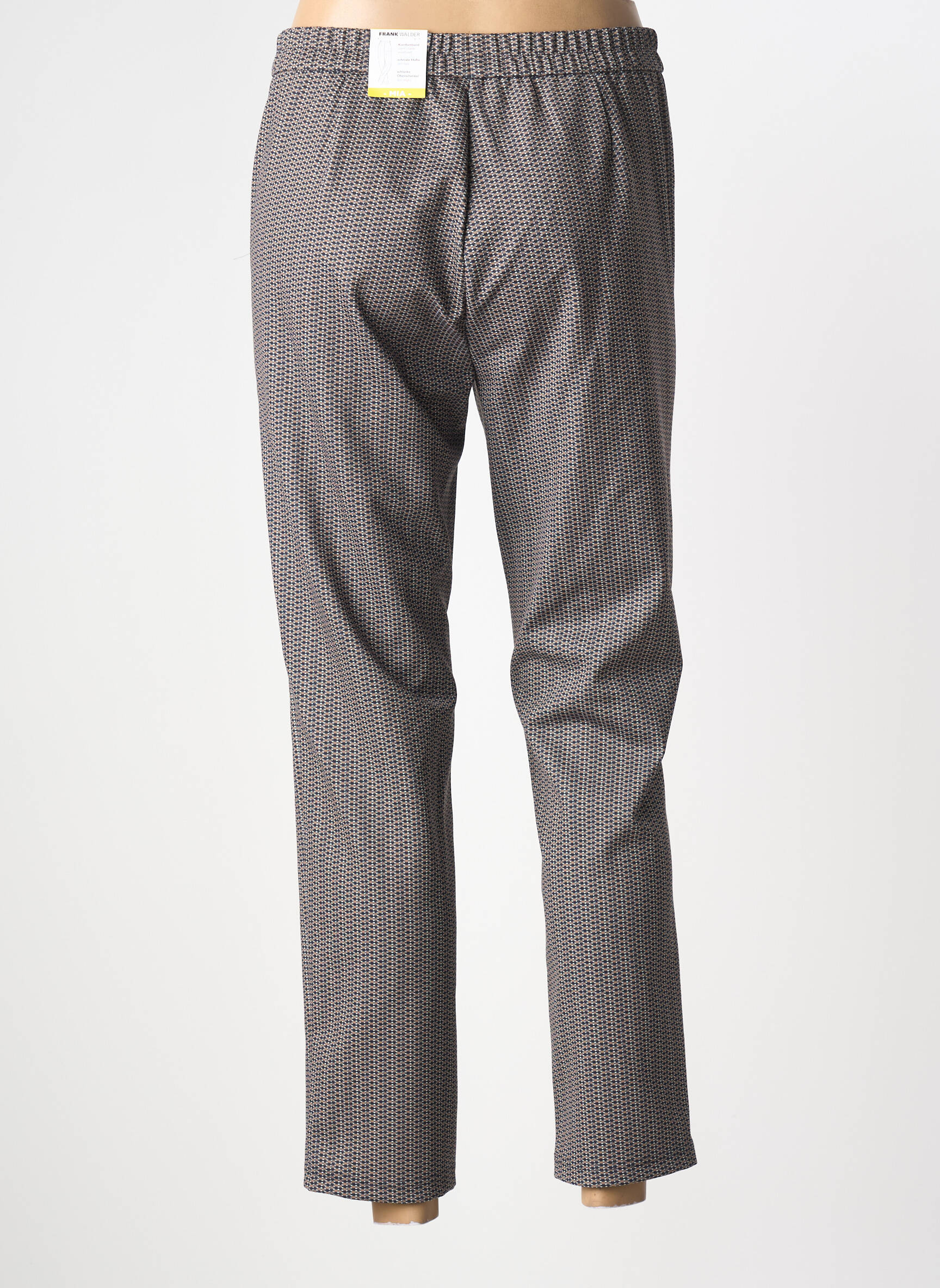 Pantalon 7/8 stretch taille normale noir FRANK WALDER femme