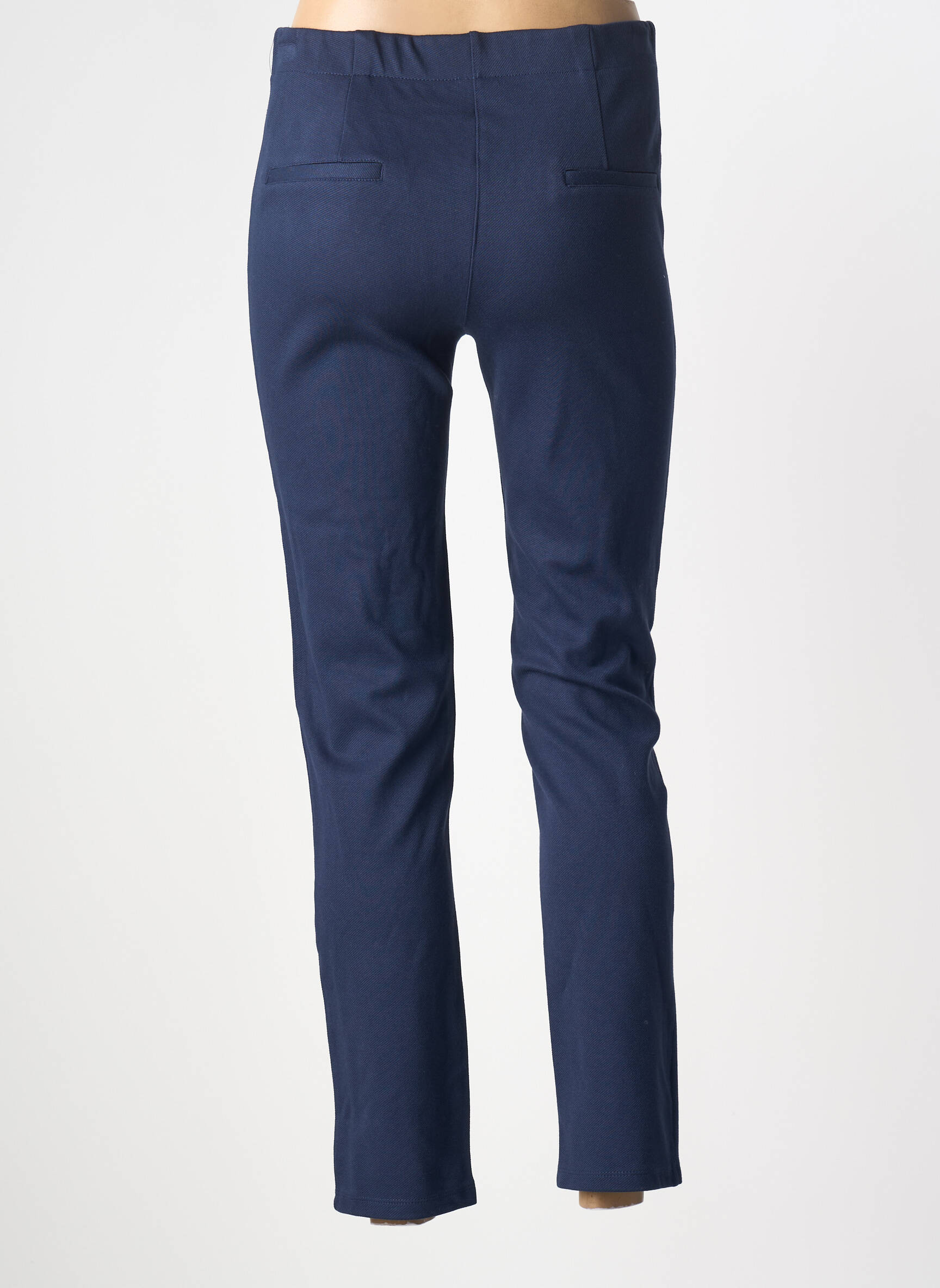 Pantalon slim taille élastique taille normale bleu BARBARA LEBEK femme