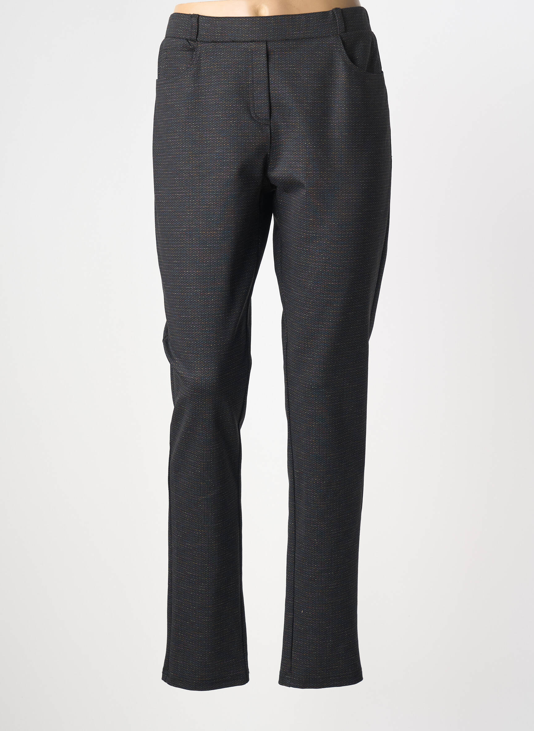 Pantalon slim taille élastique taille normale noir GUY DUBOUIS femme