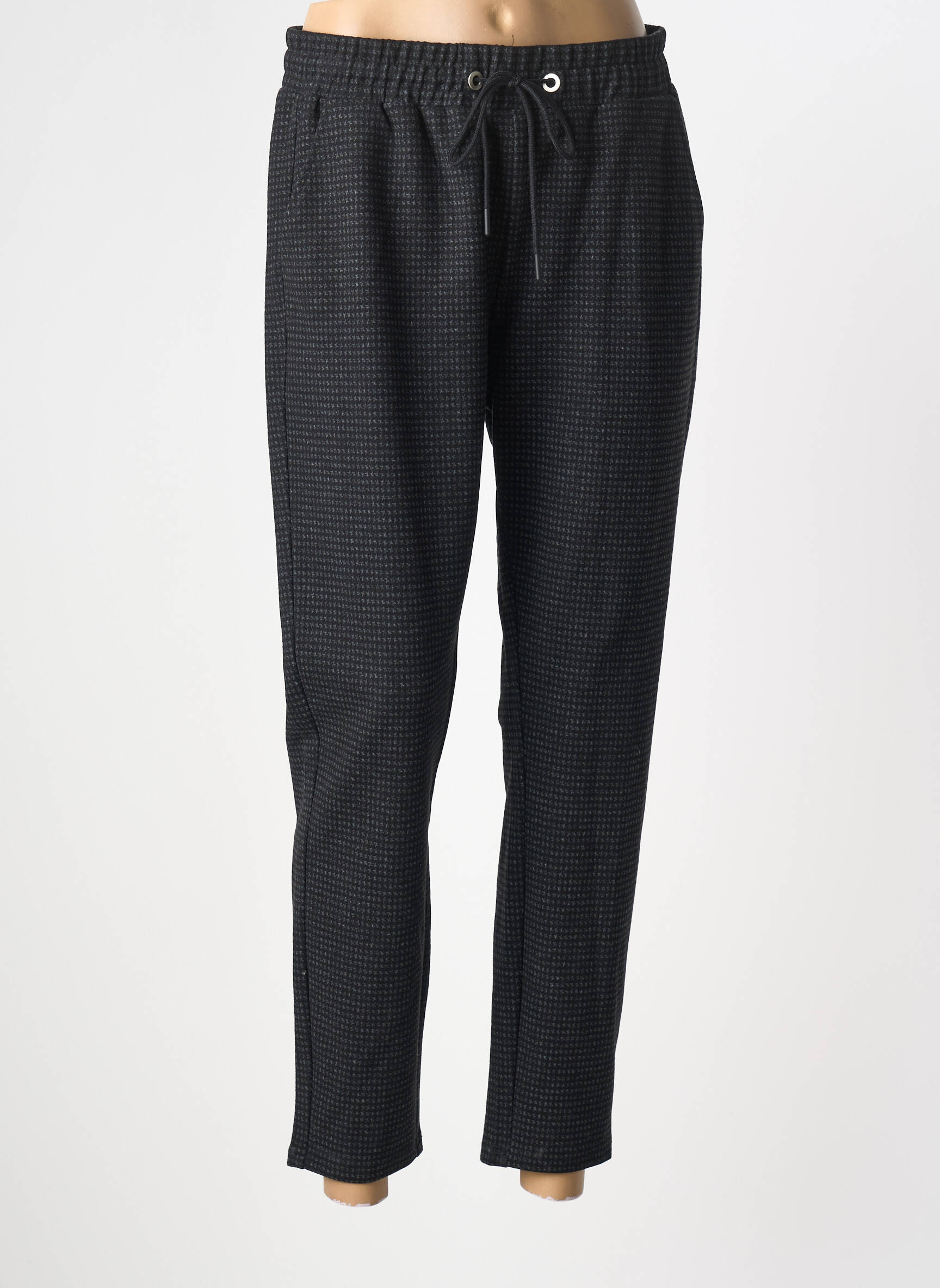 Pantalon droit stretch taille normale noir TINTA femme