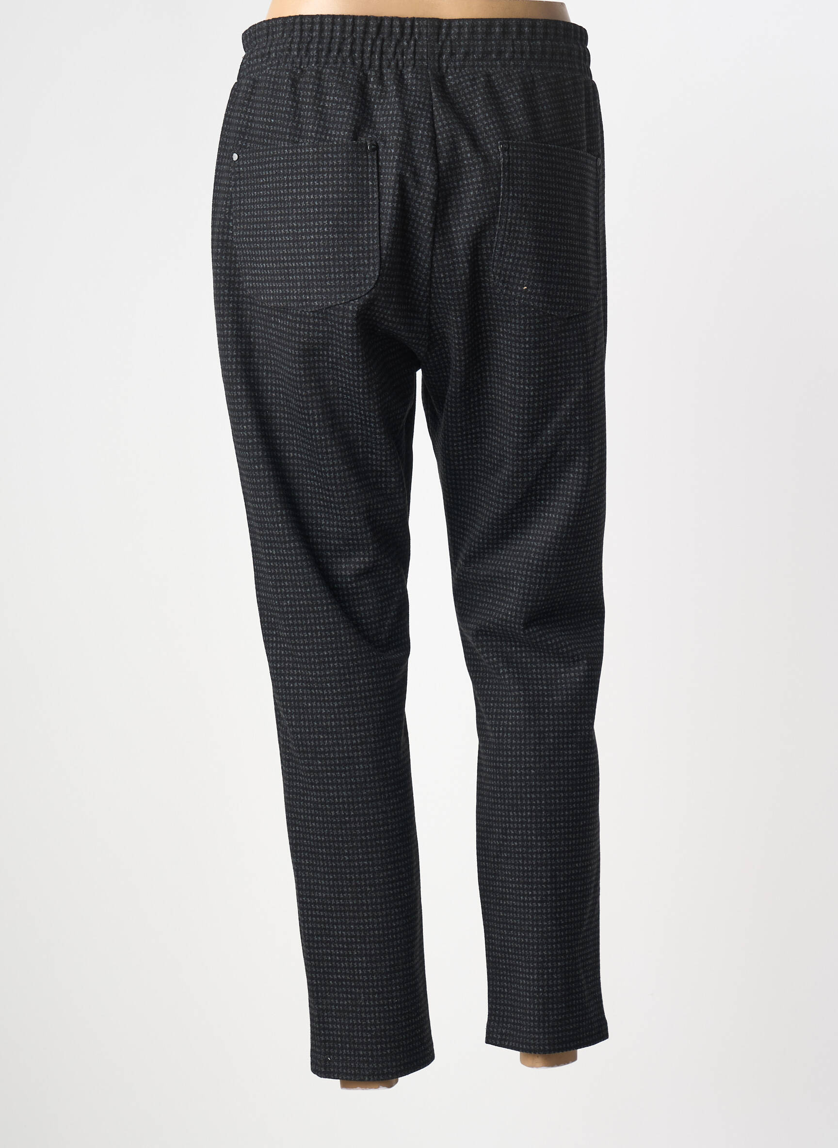 Pantalon droit stretch taille normale noir TINTA femme