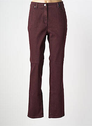 Jeans coupe droite stretch taille normale violet TONI femme