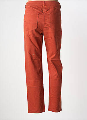 Pantalon droit stretch taille normale orange BARBARA LEBEK femme