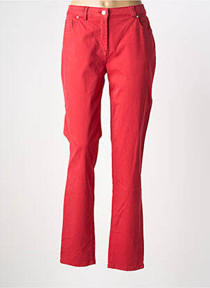 Pantalon droit stretch taille normale rouge ANANKE femme