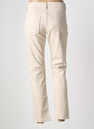 Pantalon 7/8 stretch taille normale beige DOLCEZZA femme