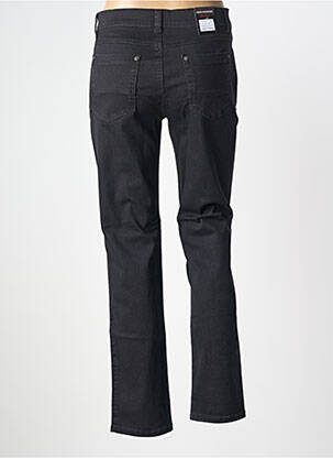 Pantalon slim tissage popeline taille normale noir ANNA MONTANA femme