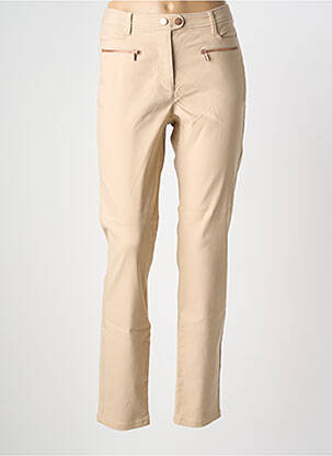 Pantalon droit stretch taille normale beige BETTY BARCLAY femme