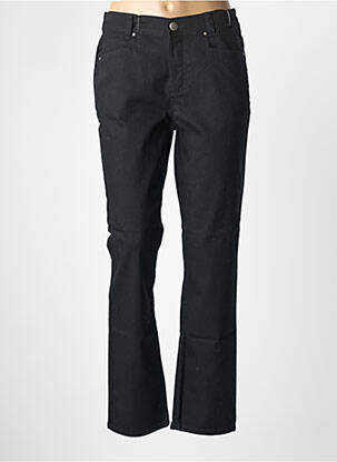 Jeans coupe droite stretch taille normale noir ANNA MONTANA femme