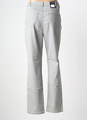 Pantalon droit stretch taille normale gris ANNA MONTANA femme