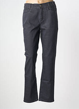 Jeans coupe droite stretch taille normale noir ANNA MONTANA femme