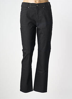 Jeans coupe droite stretch taille normale noir ANNA MONTANA femme