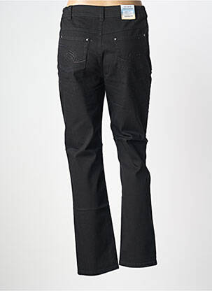 Jeans coupe droite stretch taille normale noir ANNA MONTANA femme