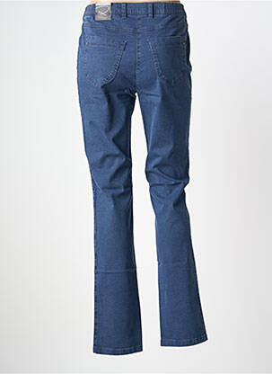Pantalon droit stretch taille normale bleu TONI femme