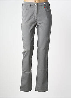 Pantalon droit stretch taille normale gris TONI femme