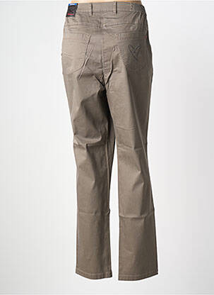 Pantalon droit stretch taille normale marron TONI femme