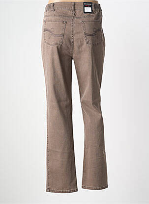 Jeans coupe droite stretch taille normale marron ANNA MONTANA femme