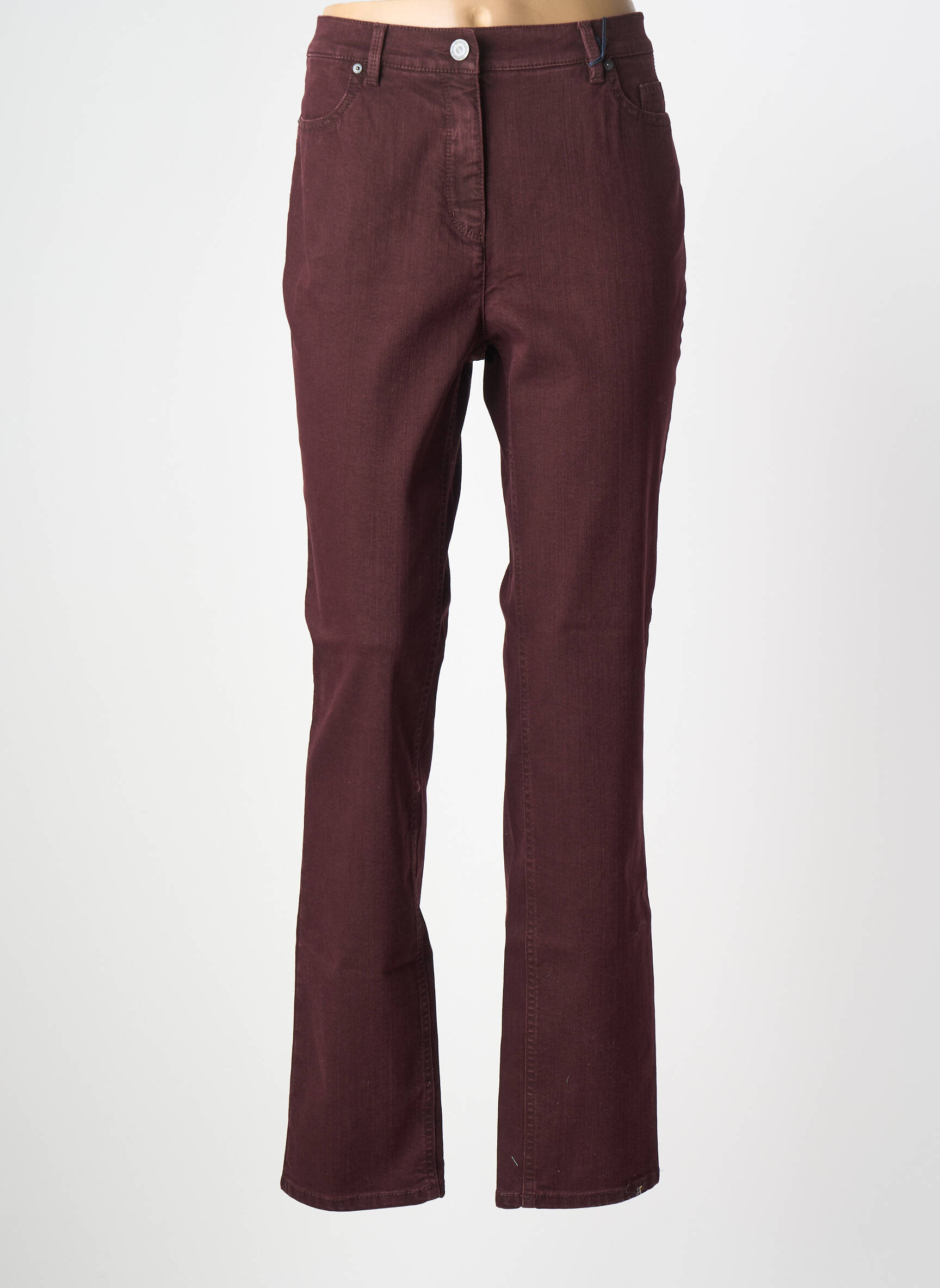 Jeans coupe droite stretch taille normale violet TONI femme