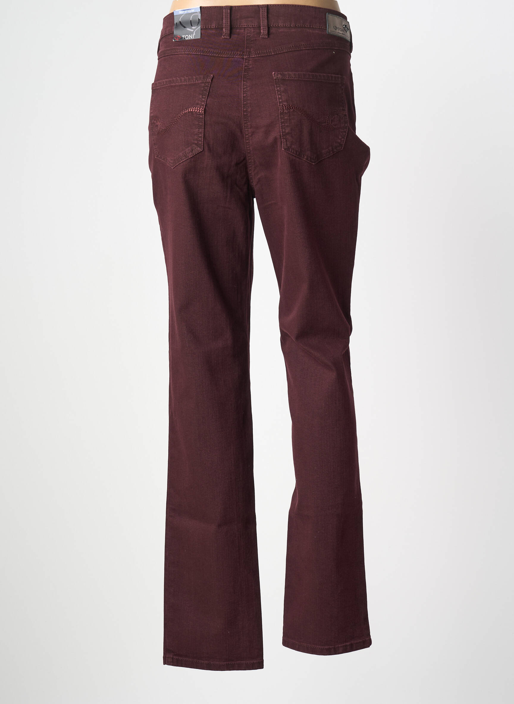 Jeans coupe droite stretch taille normale violet TONI femme
