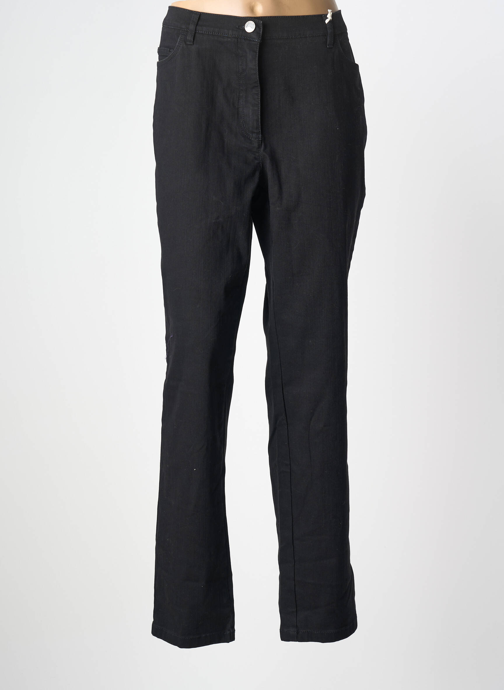 Jeans coupe droite stretch taille normale noir TONI femme
