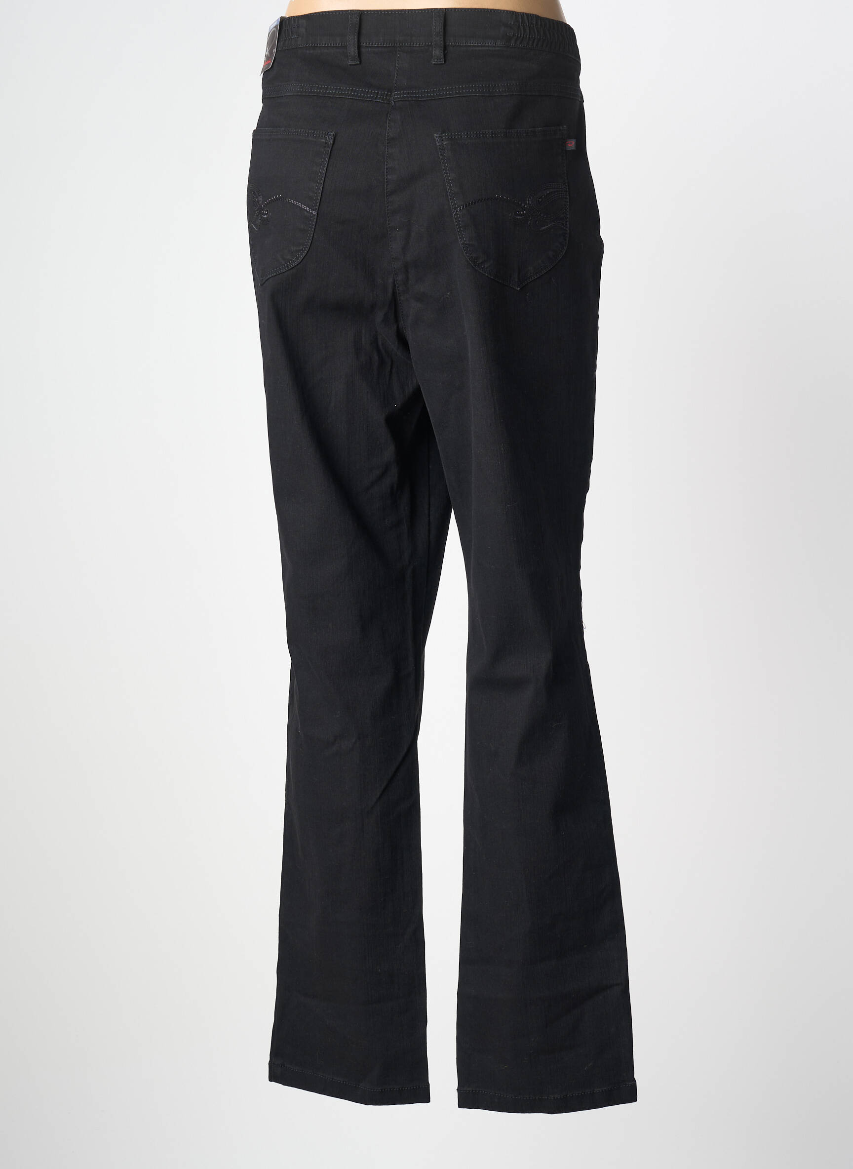 Jeans coupe droite stretch taille normale noir TONI femme