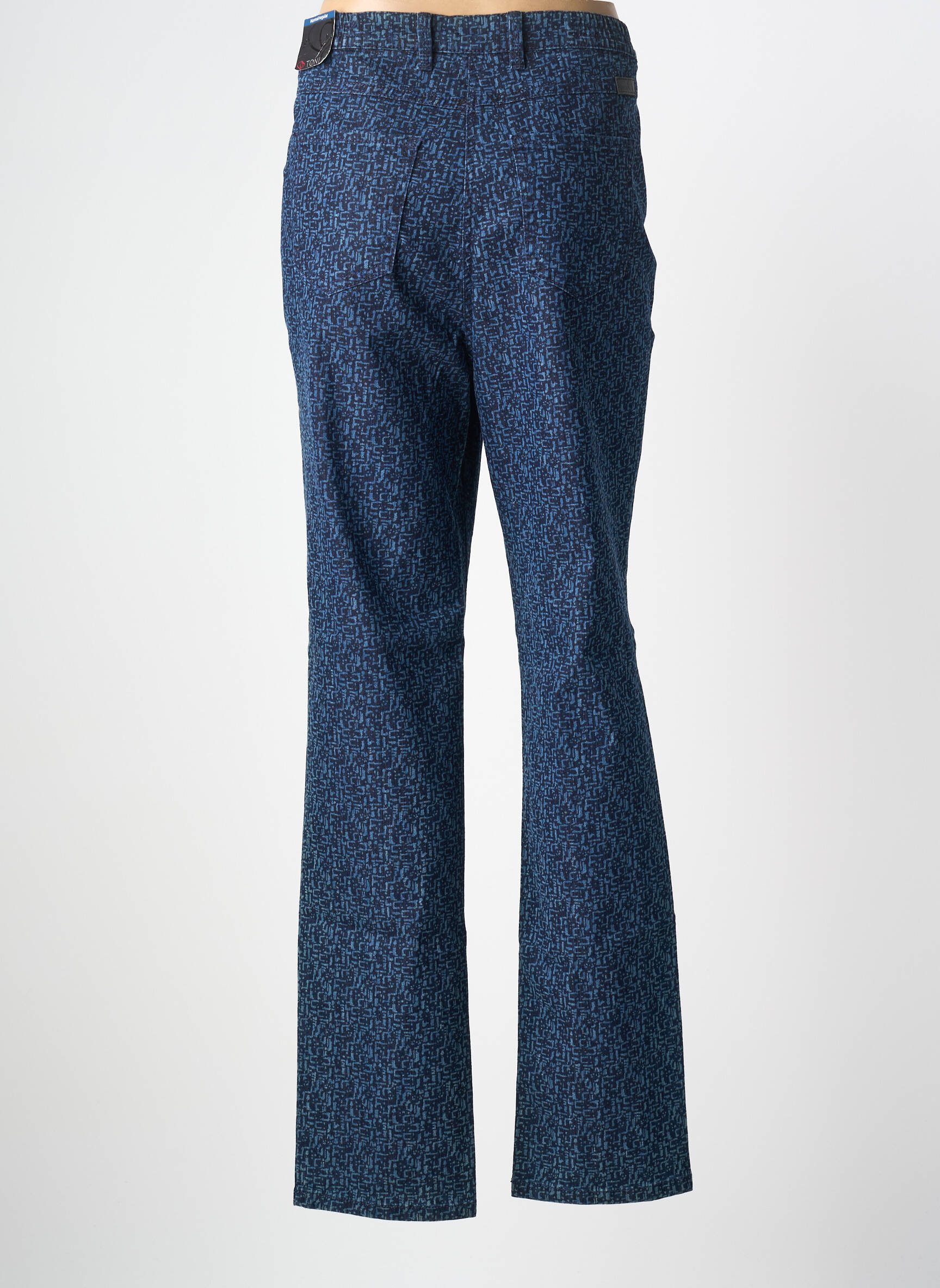 Jeans coupe droite stretch taille normale bleu TONI femme