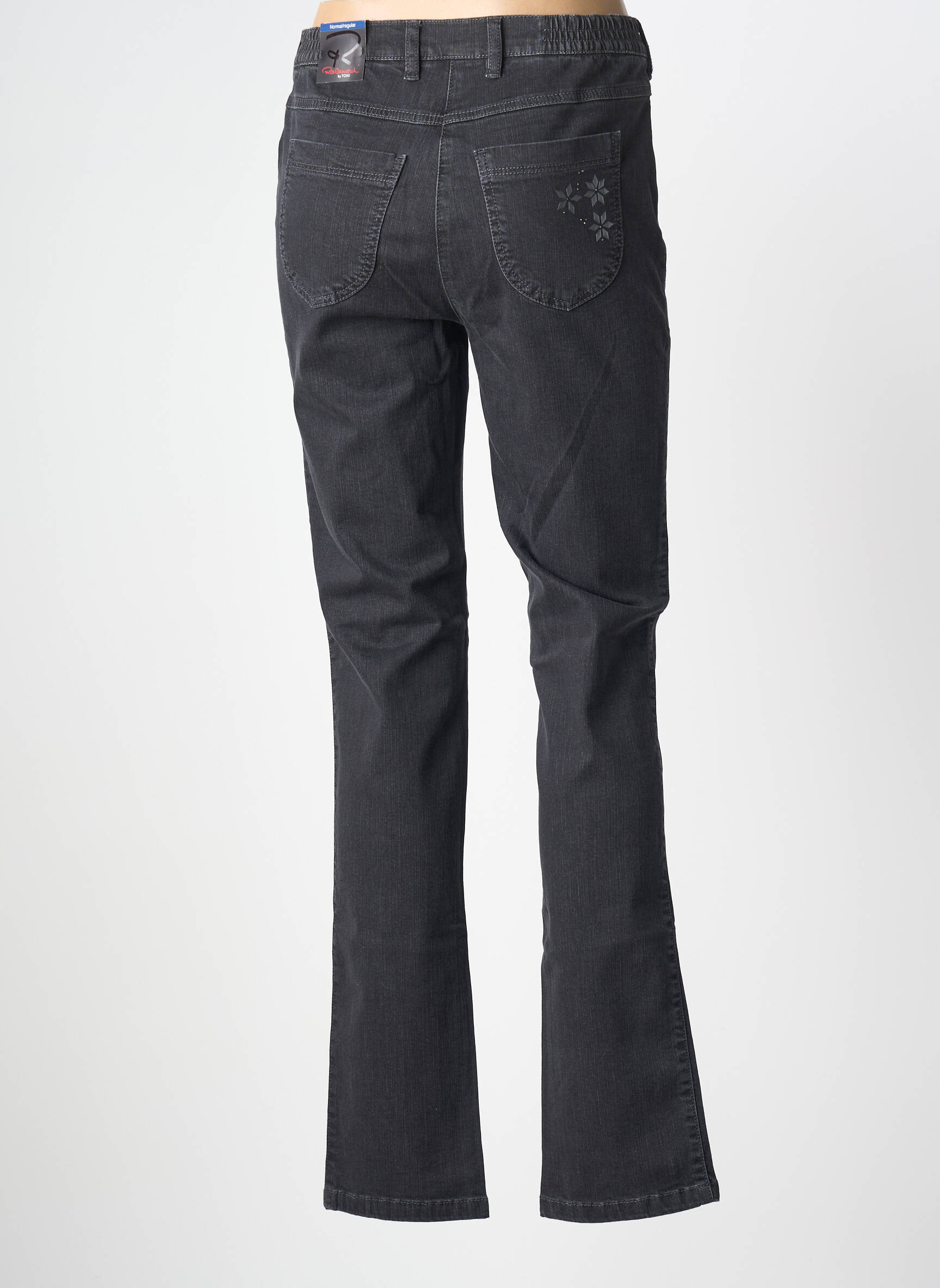 Jeans coupe droite stretch taille normale gris TONI femme