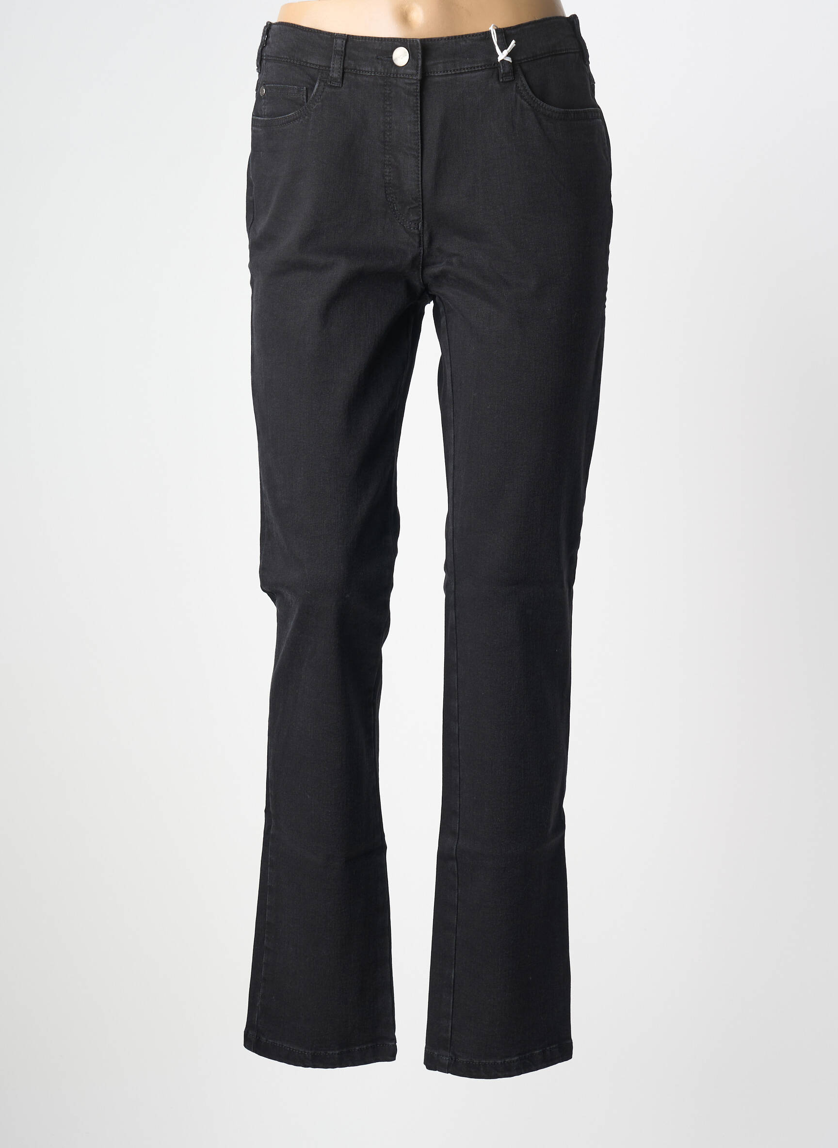 Jeans coupe droite stretch taille normale noir TONI femme
