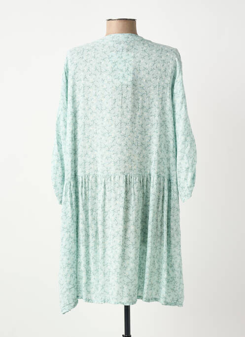 Robe mi-longue bleu COULEURS DU TEMPS femme