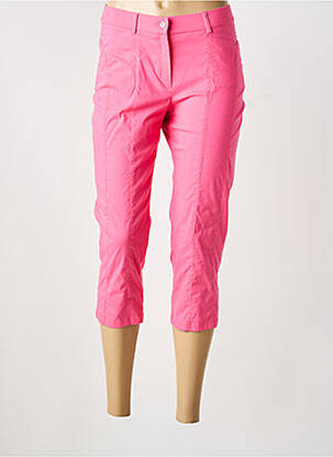 Pantacourt stretch taille normale rose GUY DUBOUIS femme
