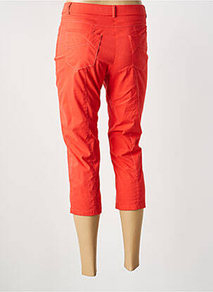 Pantacourt coupe droite taille normale orange GUY DUBOUIS femme