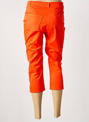 Pantacourt coupe droite orange GUY DUBOUIS femme